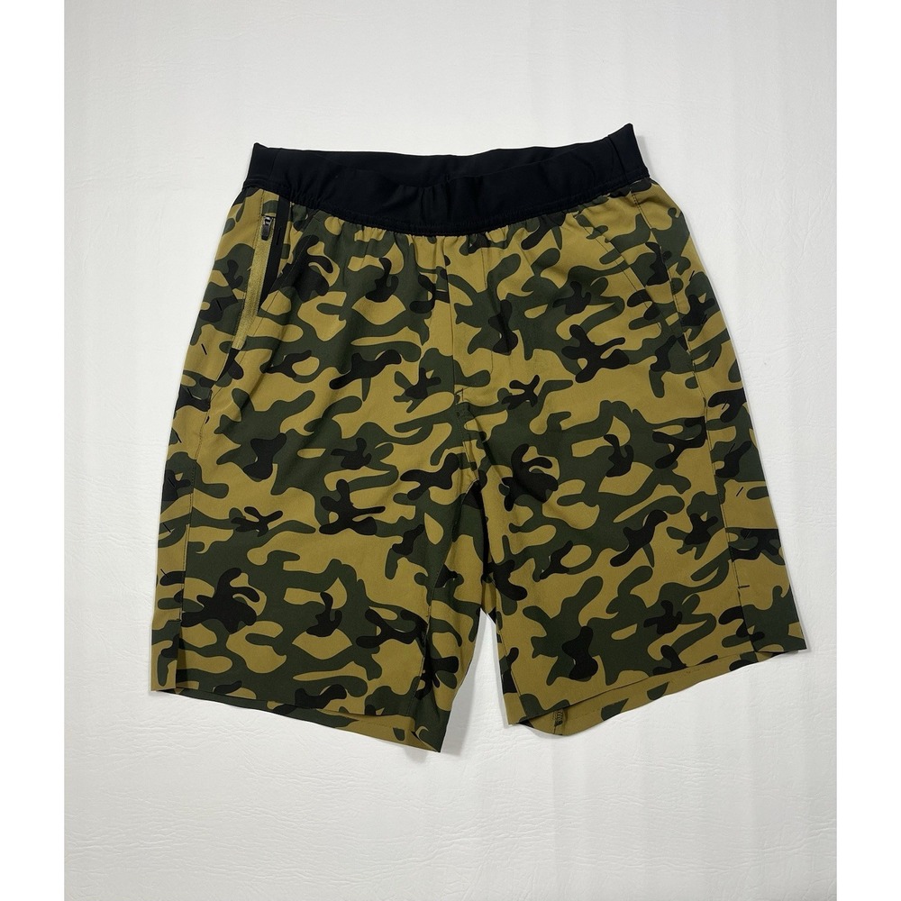Ten Thousand Interval Shorts Mens Small Green Camo Unlined Training Performance